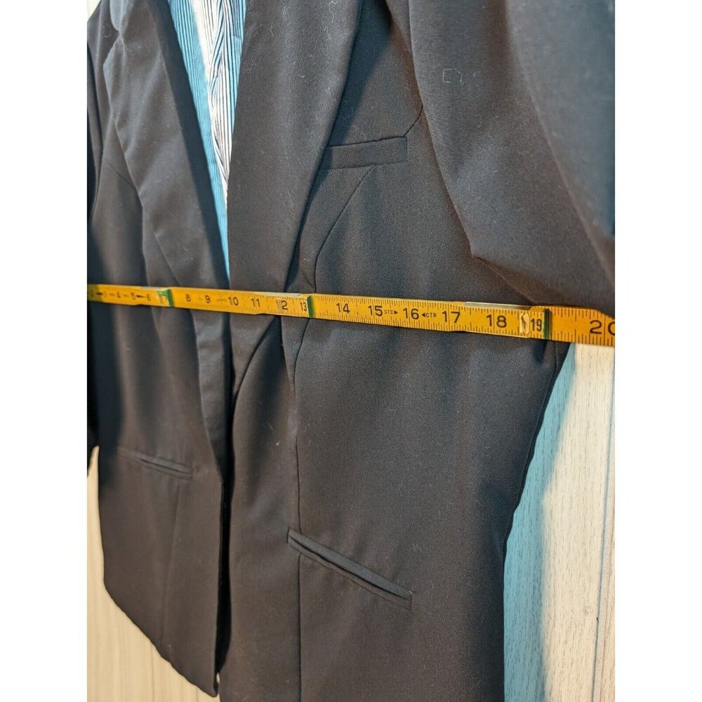 Torrid Blazer Womens Size 00 Black One Button Ruched 3/4 Sleeves Business Office - Picture 4 of 6